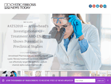 Tablet Screenshot of cysticfibrosisnewstoday.com
